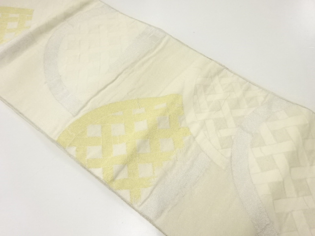 アンティーク　光悦垣模様織出し袋帯（材料）